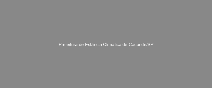 Provas Anteriores Prefeitura de Estância Climática de Caconde/SP